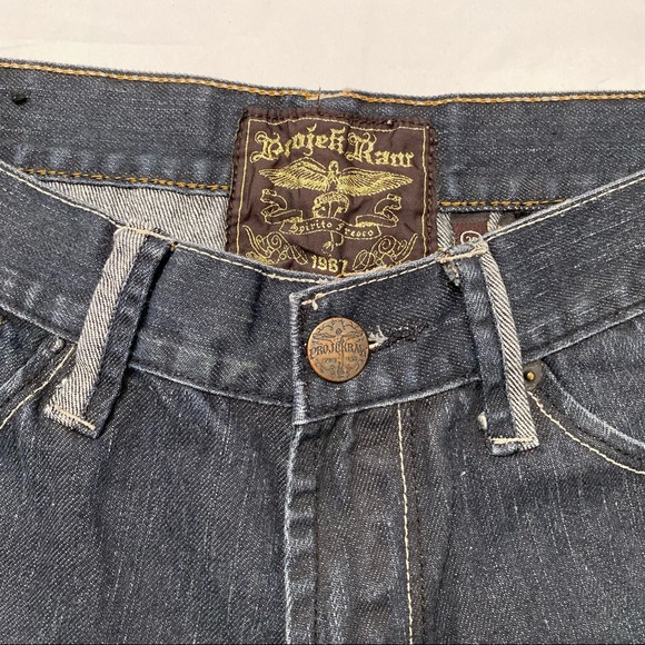 Vintage Projek Raw (33) - black jeans - black emo - goth jeans - hiphop - Picture 6 of 6